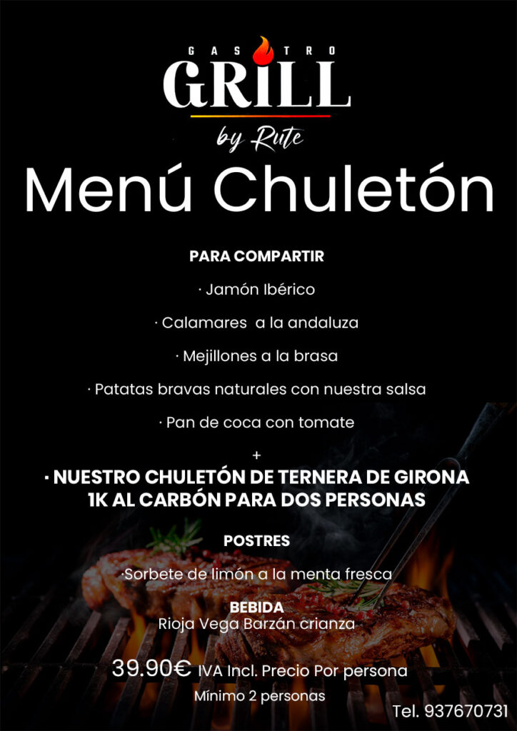 Menú Chuletón